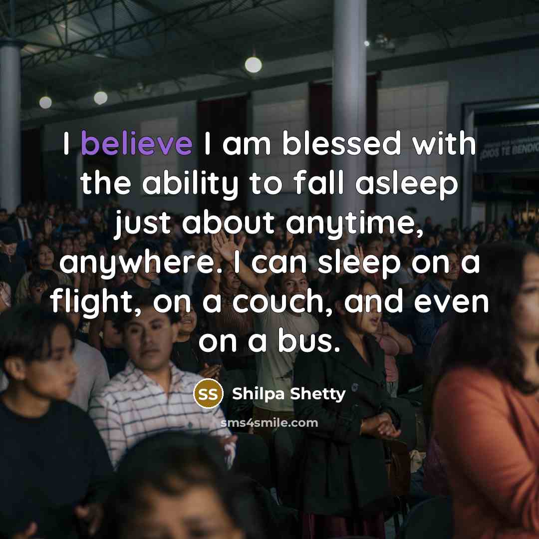 “I believe I am blessed with the ability to fall…” quote by Shilpa Shetty
