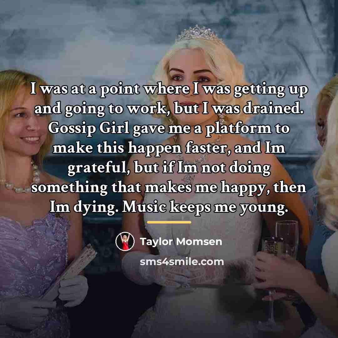 “I was at a point where I was getting up…” quote by Taylor Momsen