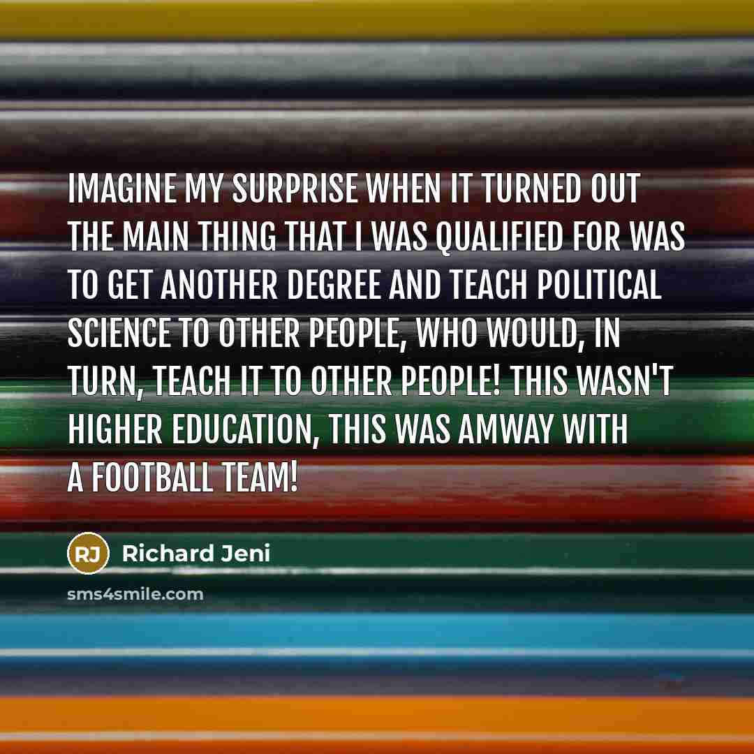 “Imagine my surprise when it turned out the main thing…” quote by Richard Jeni