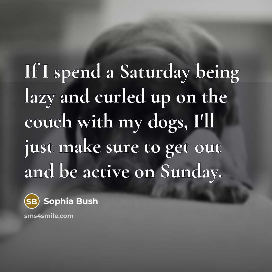 “If I spend a Saturday being lazy and curled up…” quote by Sophia Bush