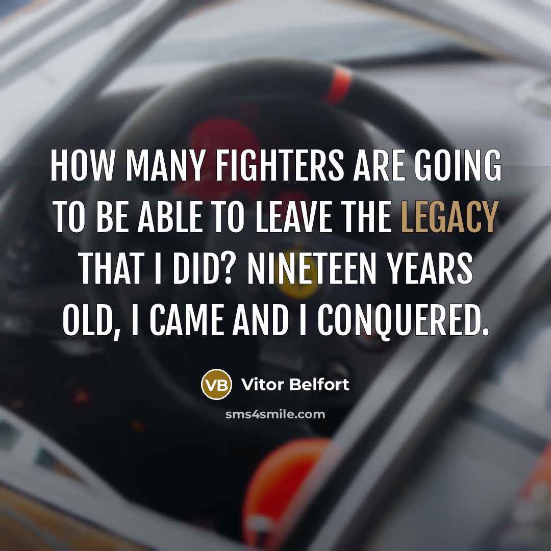 “How many fighters are going to be able to leave…” quote by Vitor Belfort