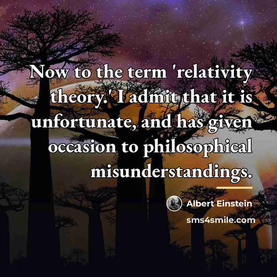 “Now to the term 'relativity theory.' I admit that it…” quote by Albert Einstein