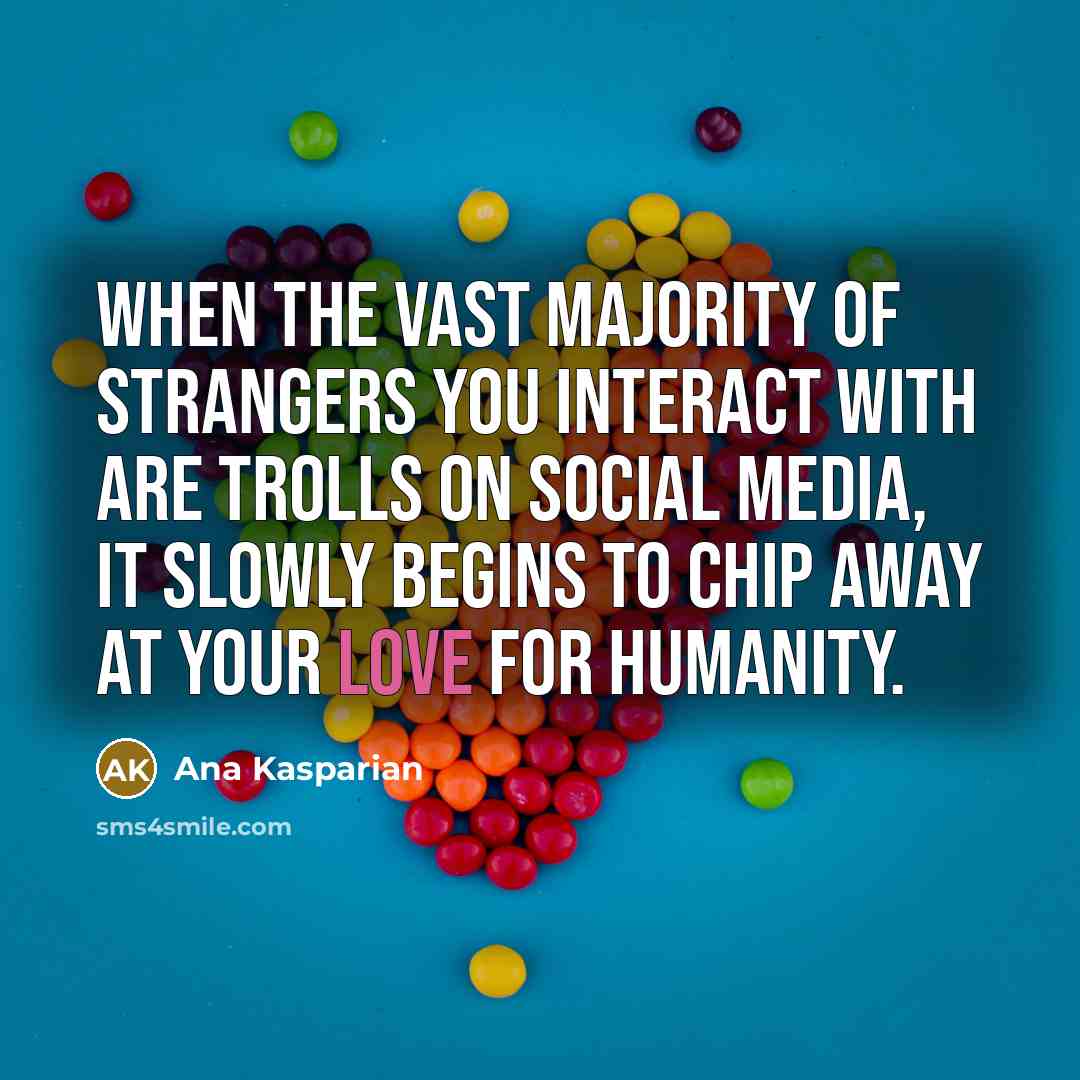 “When the vast majority of strangers you interact with are…” quote by Ana Kasparian
