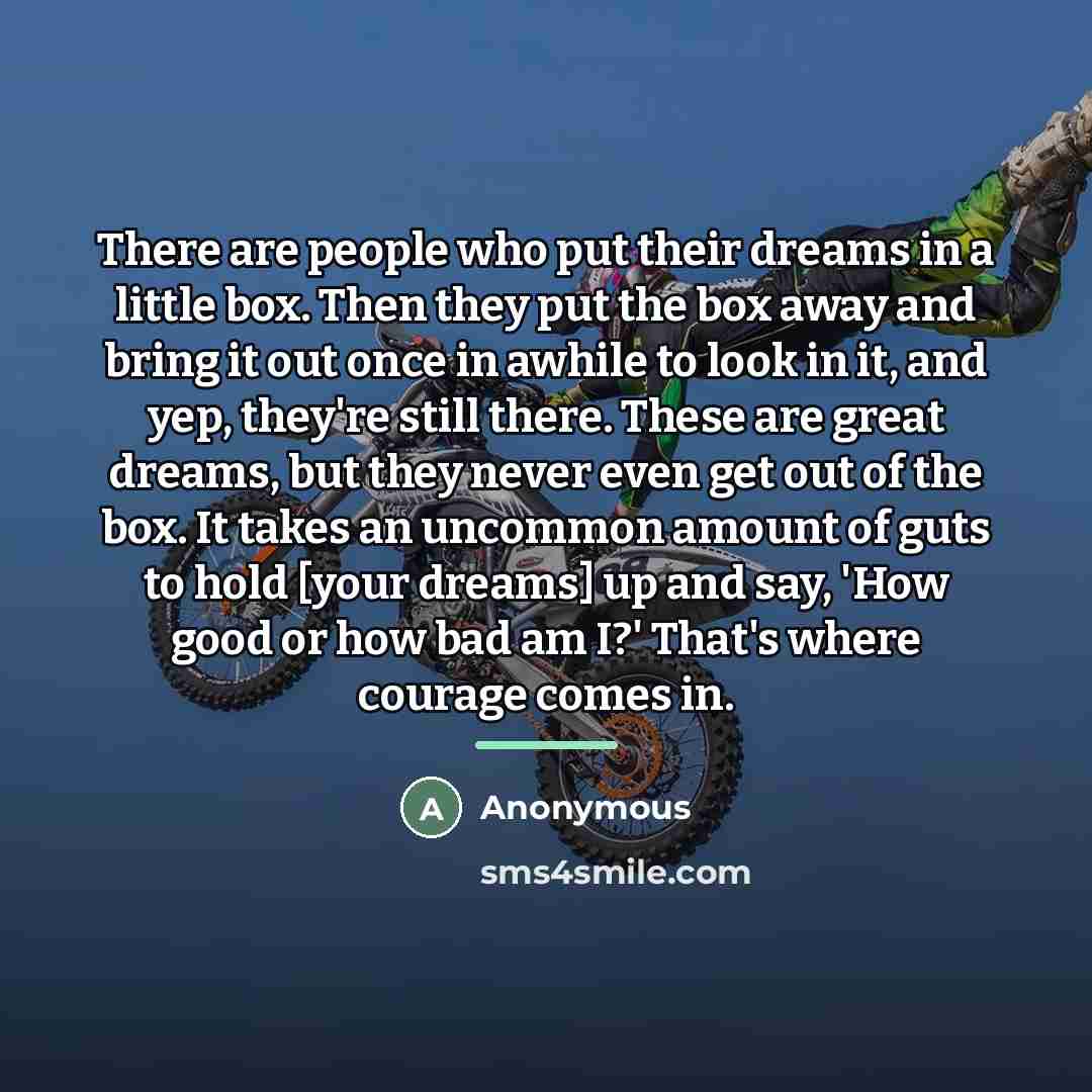 “There are people who put their dreams in a little…” quote by Anonymous