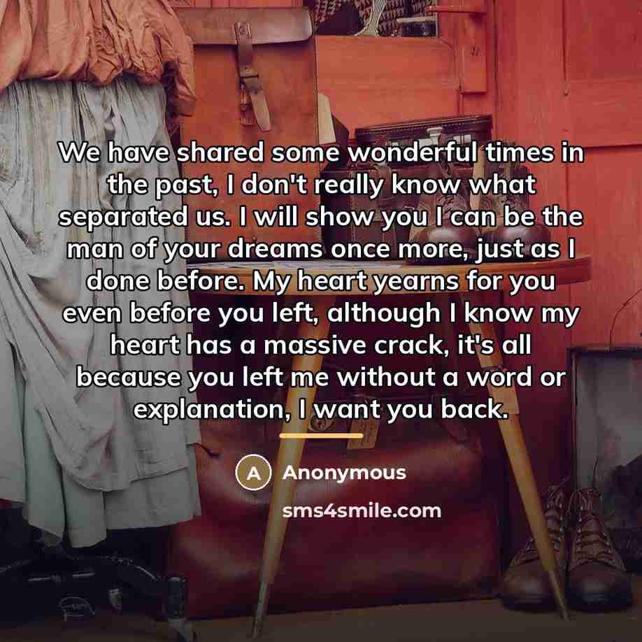 “We have shared some wonderful times in the past, I…” quote by Anonymous