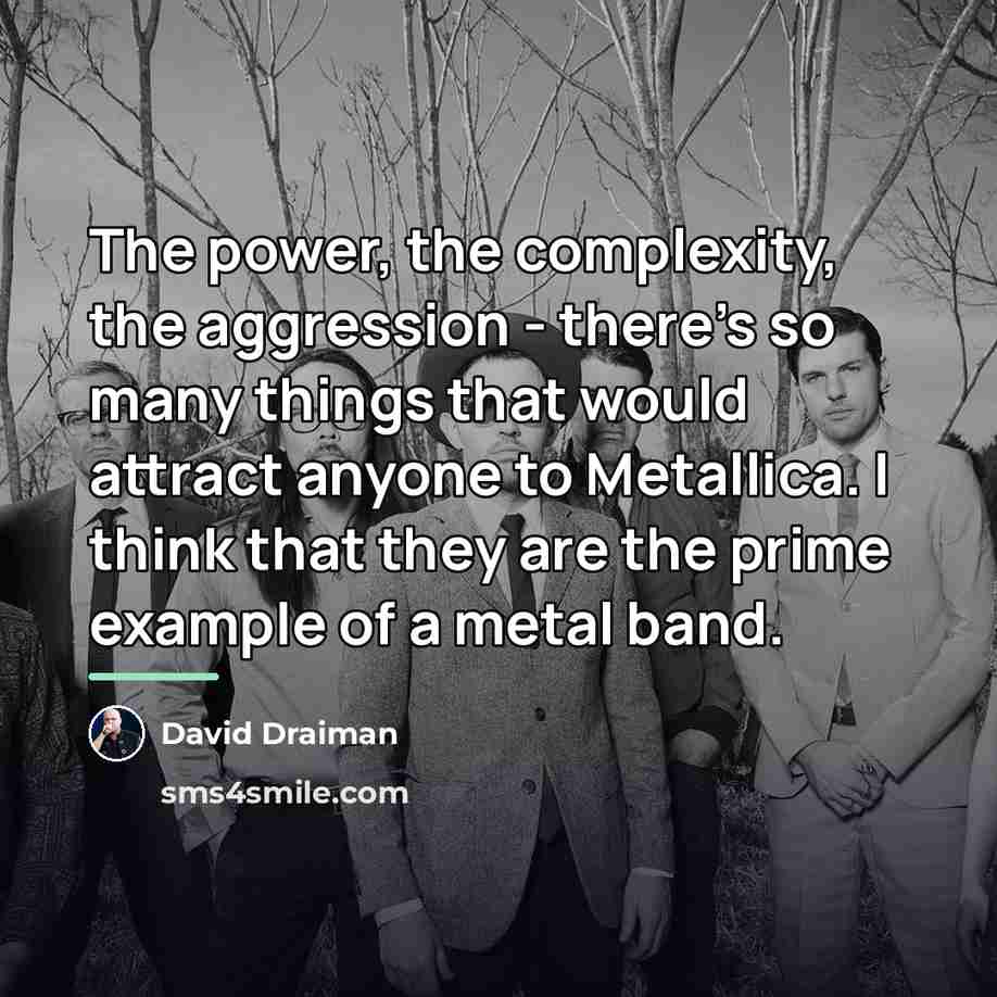 “The power, the complexity, the aggression - there's so many…” quote by David Draiman