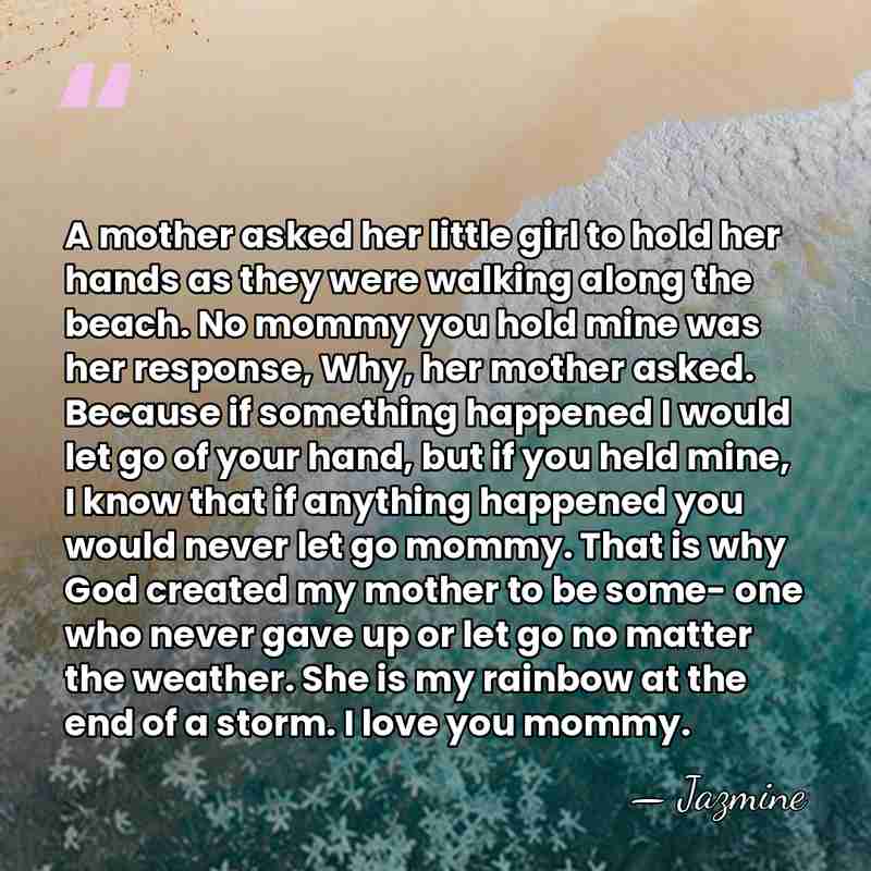A mother asked her little girl to hold her hands as they&hellip; - Jazmine