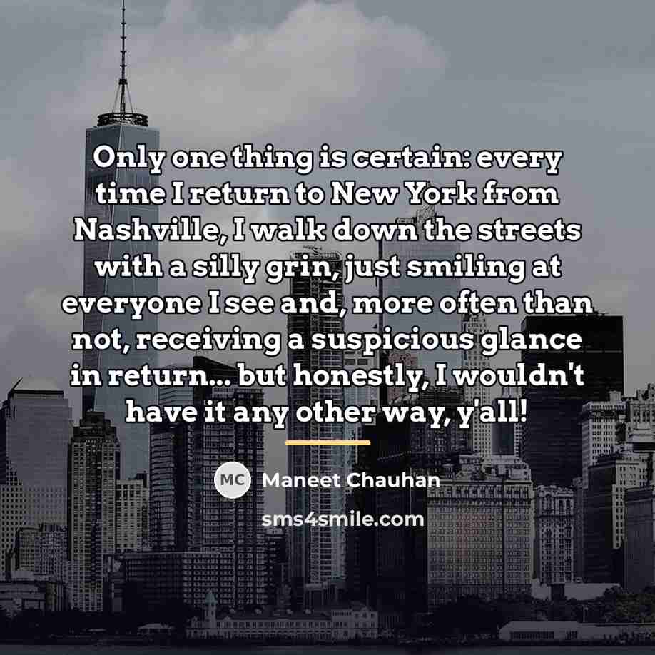 “Only one thing is certain: every time I return to…” quote by Maneet Chauhan
