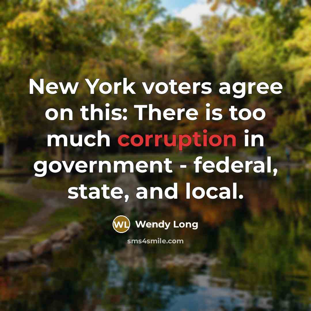 “New York voters agree on this: There is too much…” quote by Wendy Long