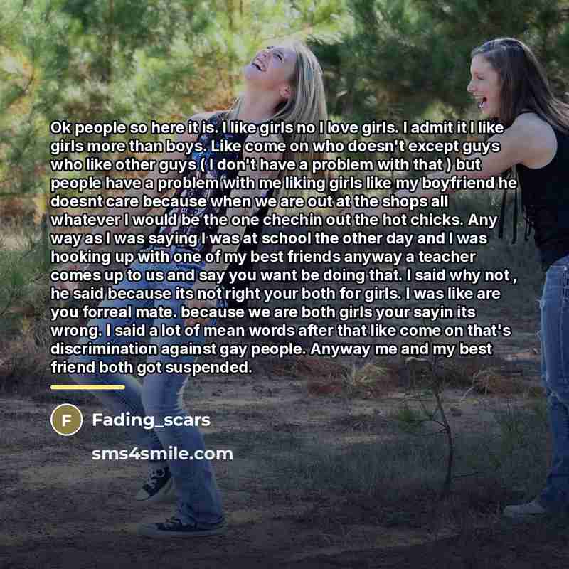 “Ok people so here it is. I like girls no…” quote by Fading_scars