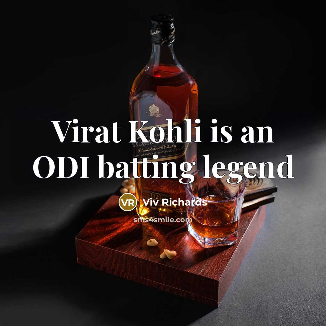 “Virat Kohli is an ODI batting legend…” quote by Viv Richards