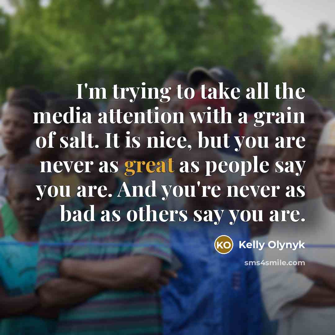 “I'm trying to take all the media attention with a…” quote by Kelly Olynyk