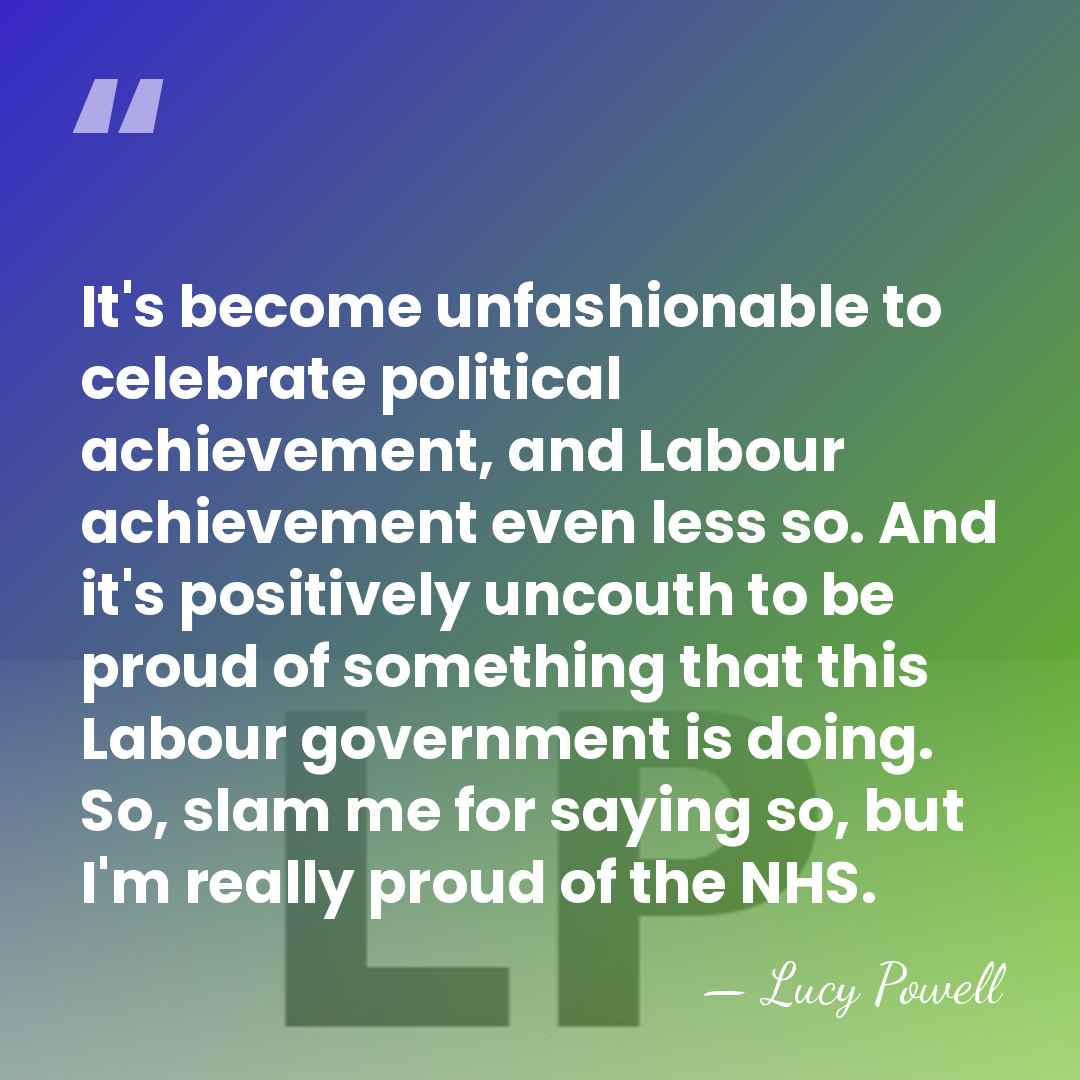 It's become unfashionable to celebrate political achievement, and Labour achievement even less&hellip; - Lucy Powell