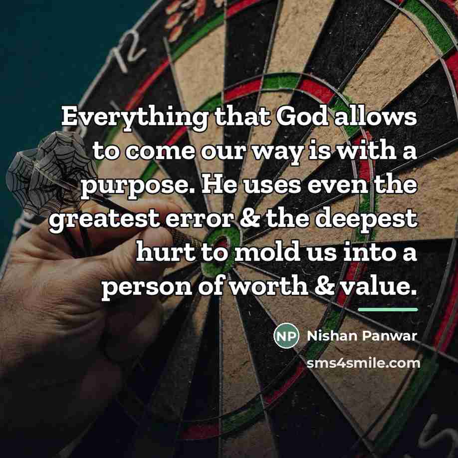 “Everything that God allows to come our way is with…” quote by Nishan Panwar