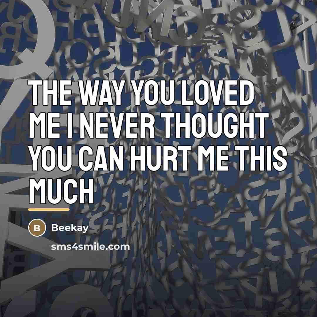 “The way you loved me I never thought you can…” quote by Beekay
