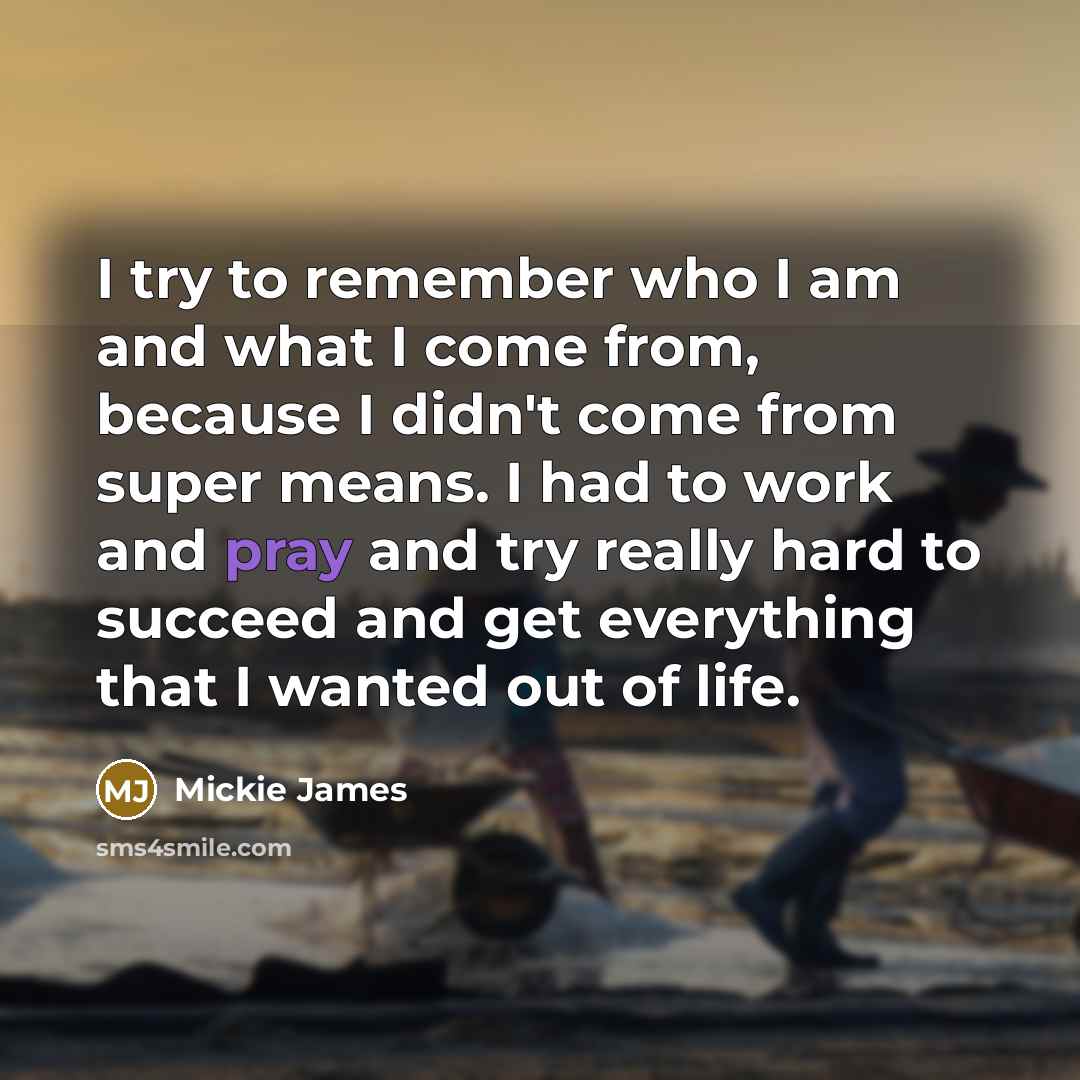 “I try to remember who I am and what I…” quote by Mickie James