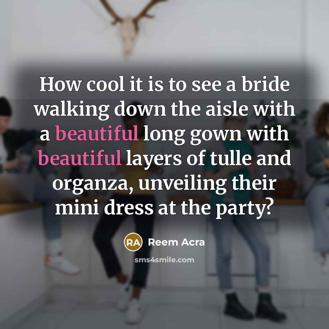 “How cool it is to see a bride walking down…” quote by Reem Acra