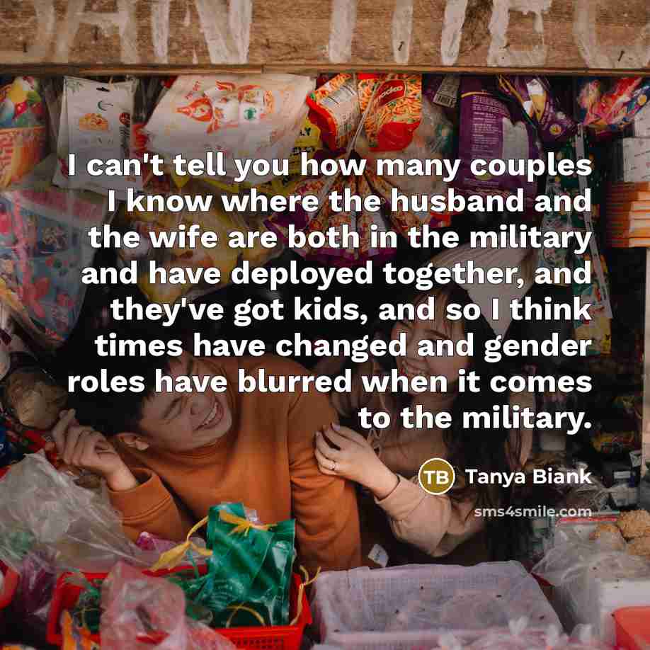 “I can't tell you how many couples I know where…” quote by Tanya Biank