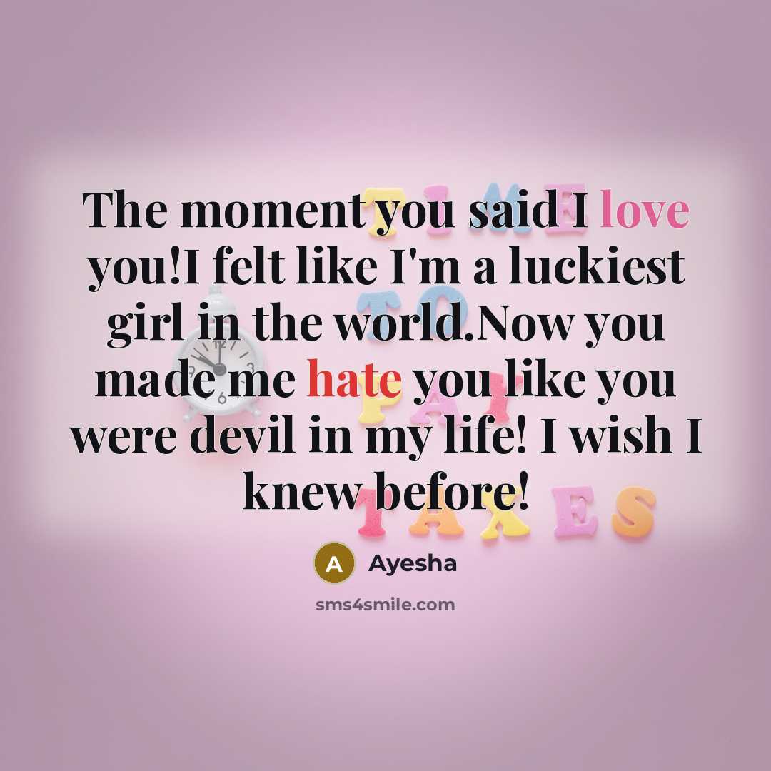 “The moment you said I love you!I felt like I'm…” quote by Ayesha