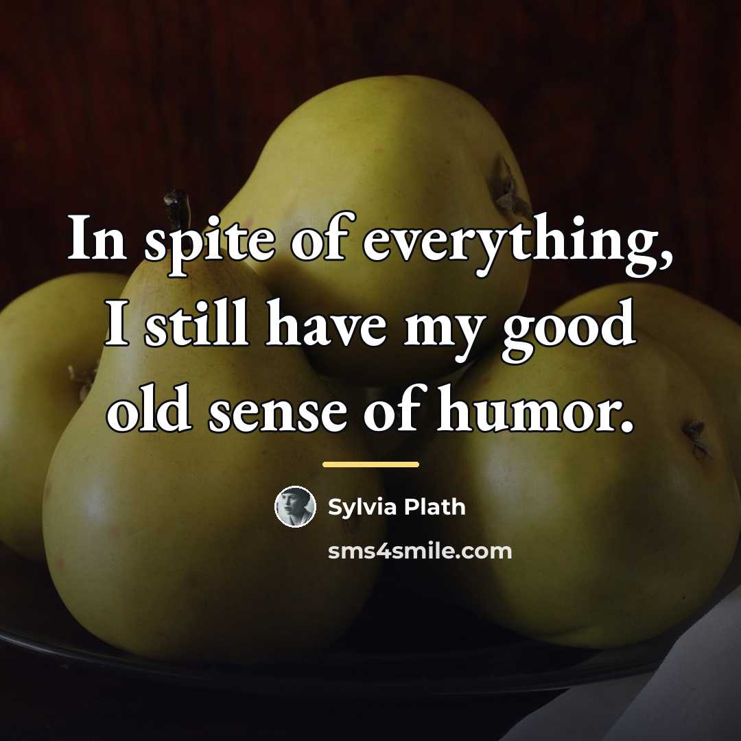 “In spite of everything, I still have my good old…” quote by Sylvia Plath