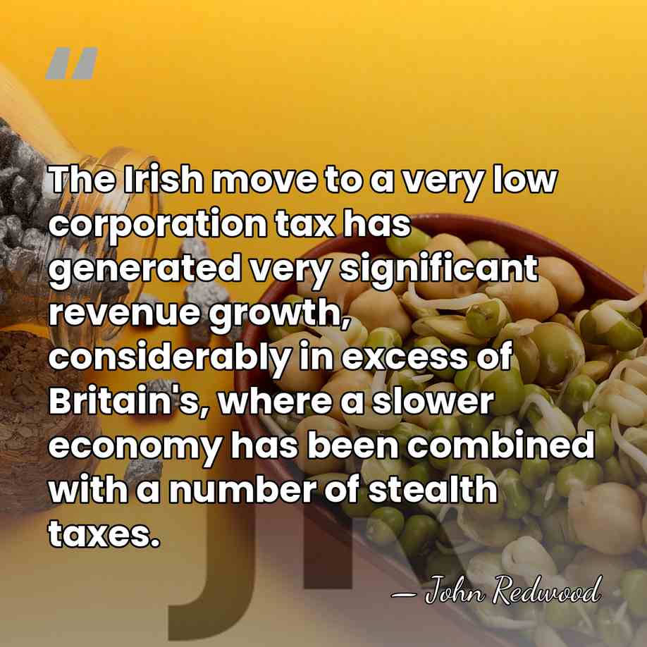 The Irish move to a very low corporation tax has generated very&hellip; - John Redwood