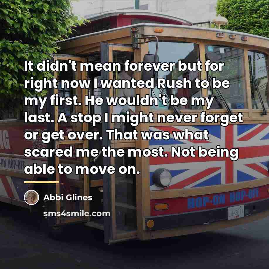 “It didn't mean forever but for right now I wanted…” quote by Abbi Glines