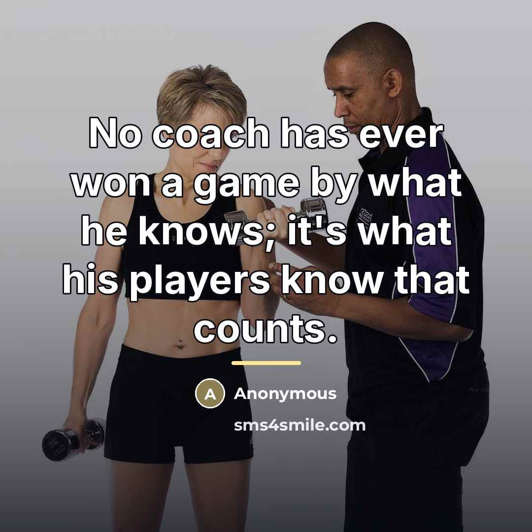 “No coach has ever won a game by what he…” quote by Anonymous