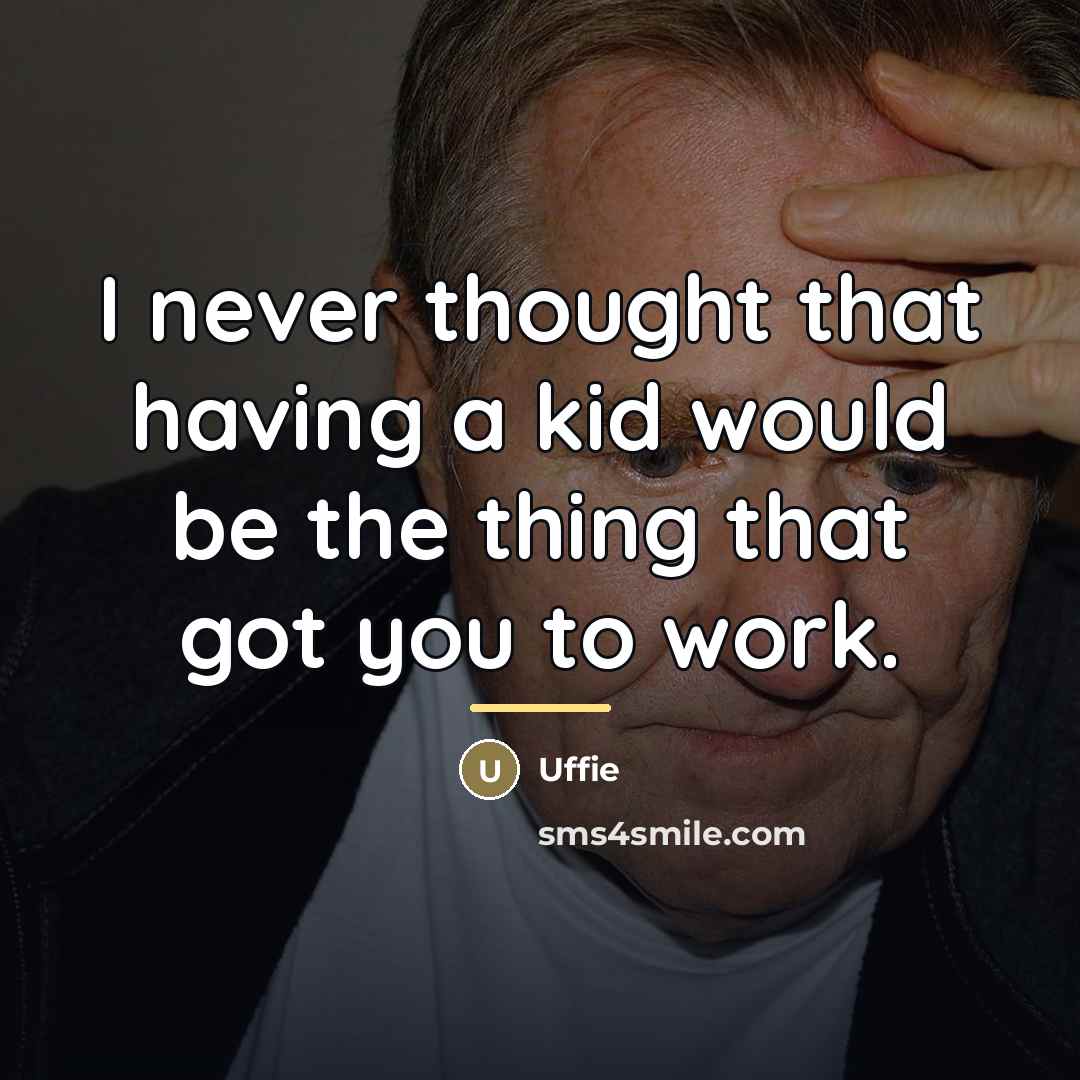 “I never thought that having a kid would be the…” quote by Uffie