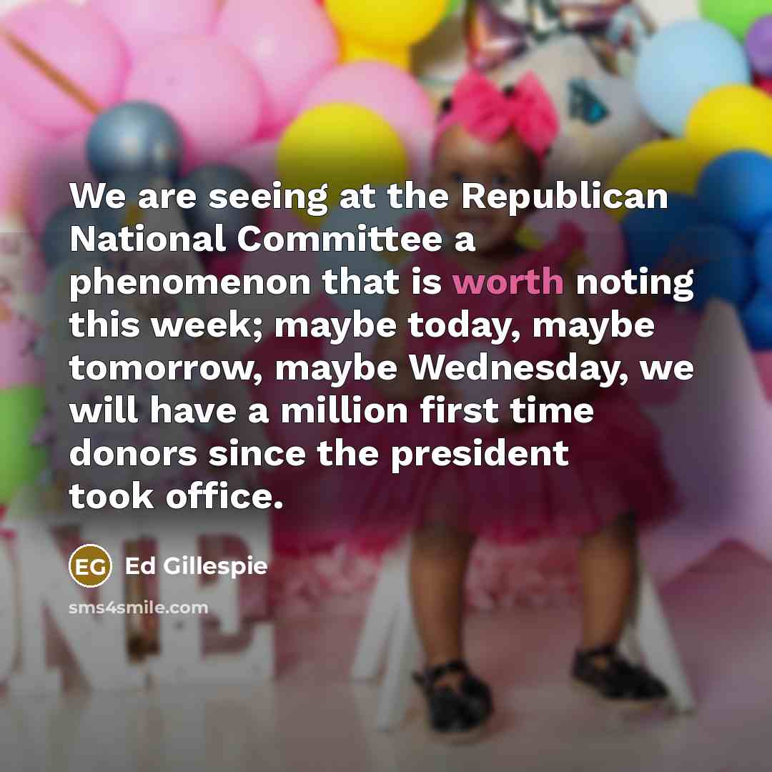 “We are seeing at the Republican National Committee a phenomenon…” quote by Ed Gillespie