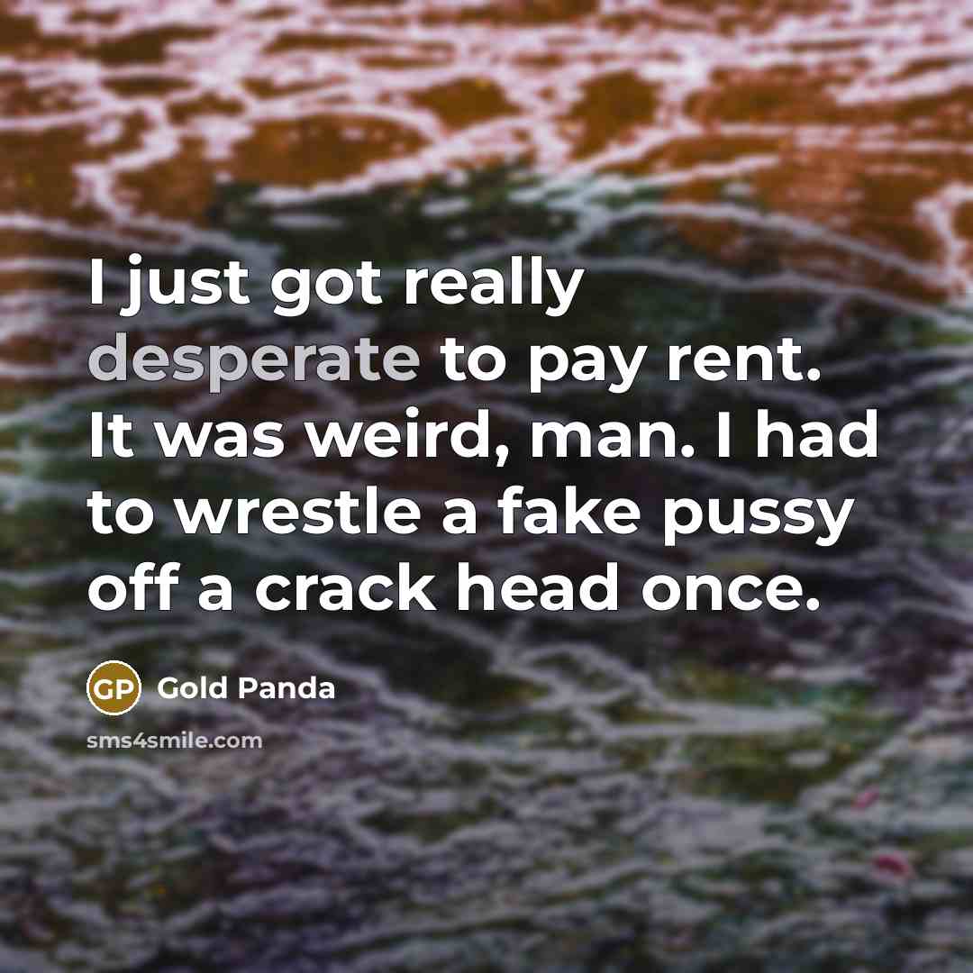 “I just got really desperate to pay rent. It was…” quote by Gold Panda