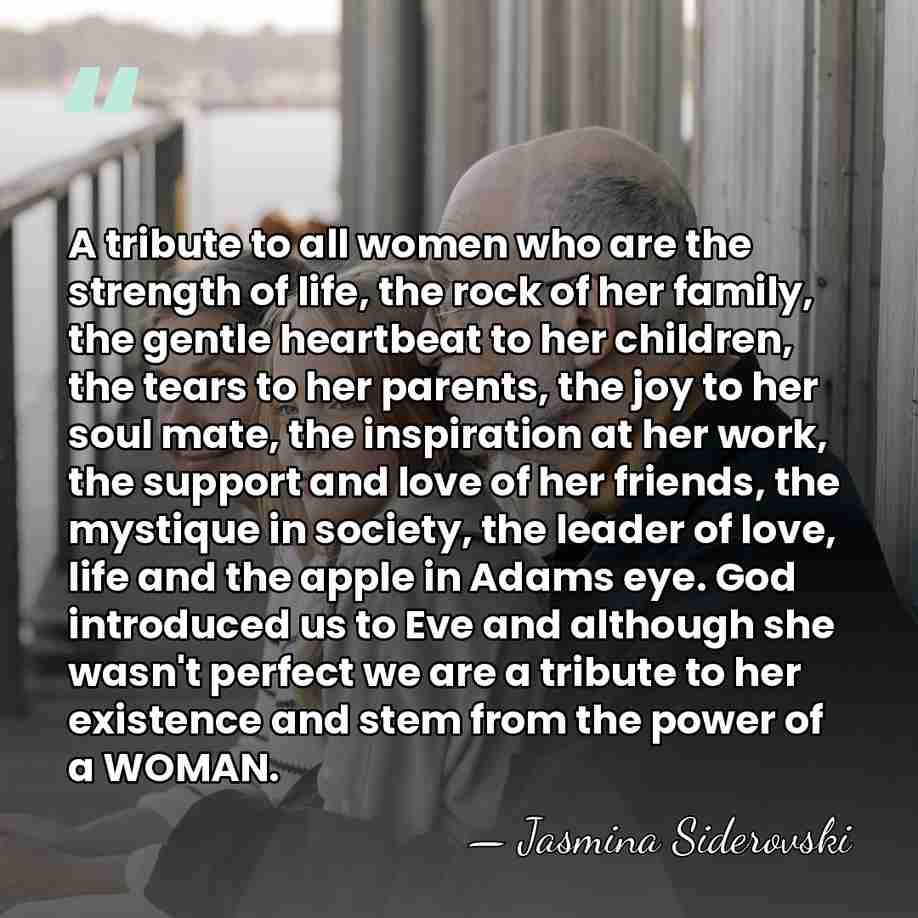 A tribute to all women who are the strength of life, the&hellip; - Jasmina Siderovski