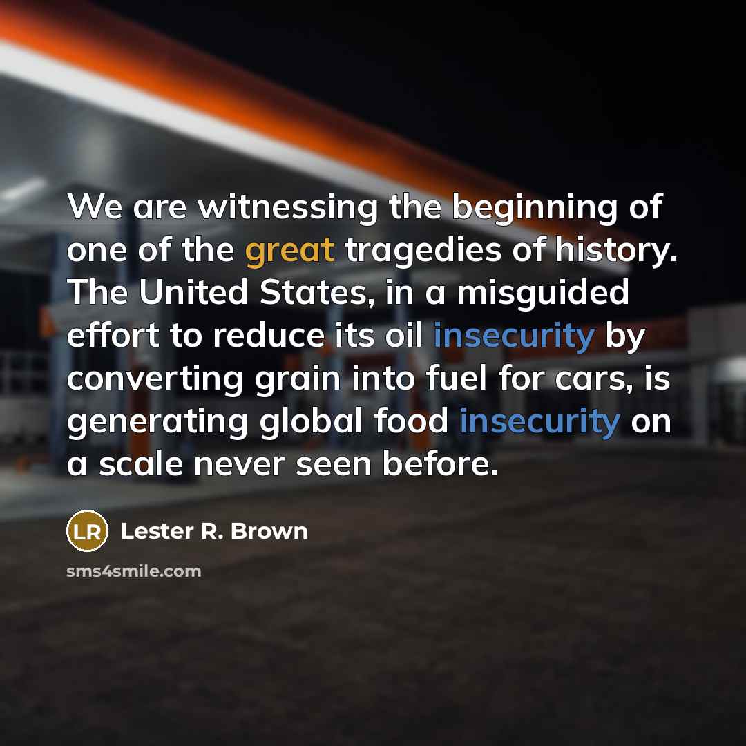 “We are witnessing the beginning of one of the great…” quote by Lester R. Brown