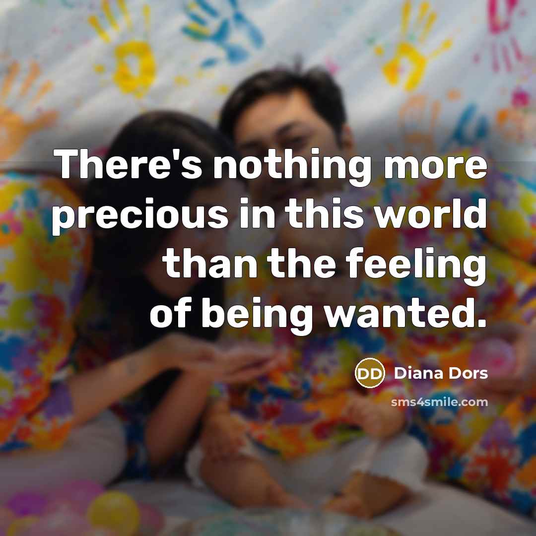 “There's nothing more precious in this world than the feeling…” quote by Diana Dors