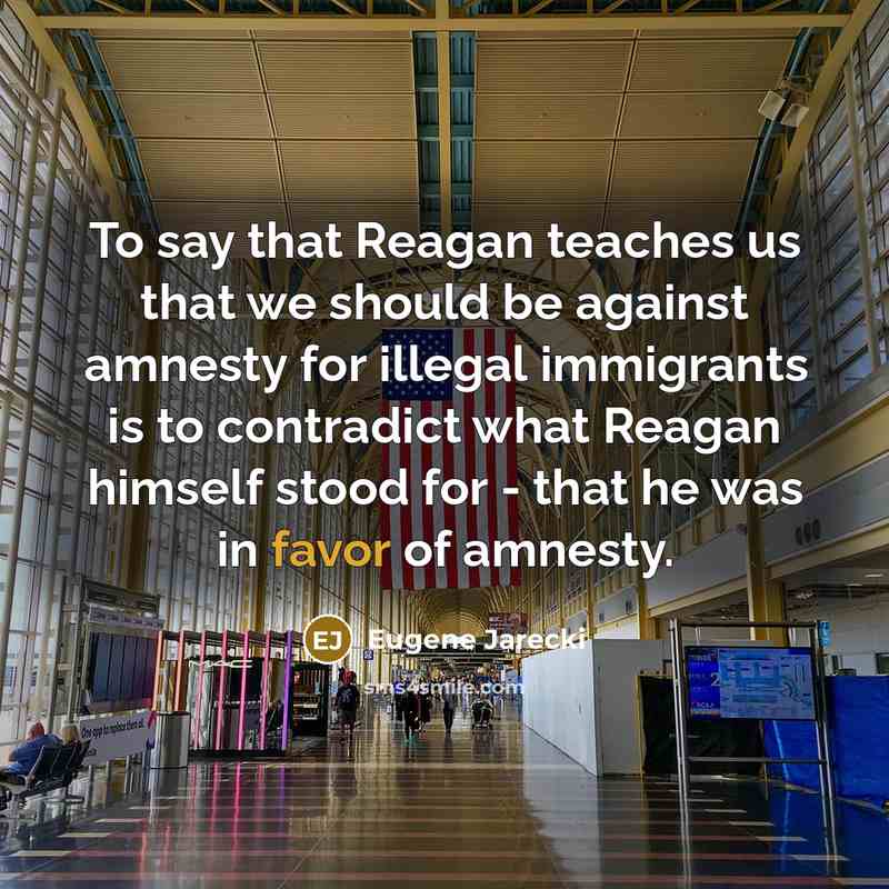 “To say that Reagan teaches us that we should be…” quote by Eugene Jarecki