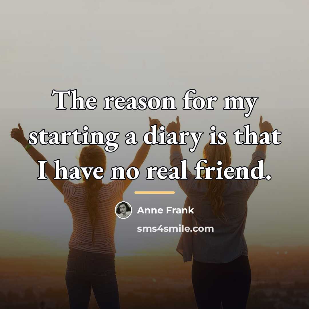 “The reason for my starting a diary is that I…” quote by Anne Frank