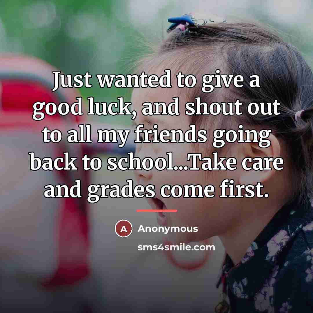 “Just wanted to give a good luck, and shout out…” quote by Anonymous