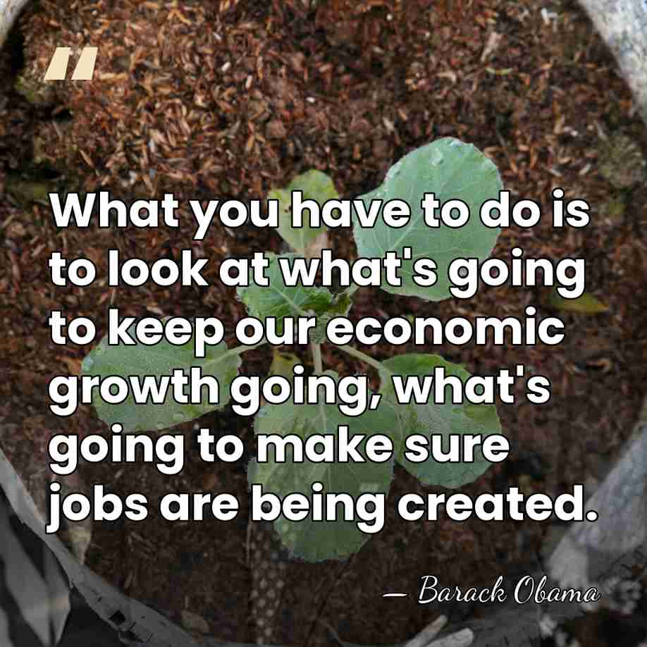 What you have to do is to look at what's going to&hellip; - Barack Obama