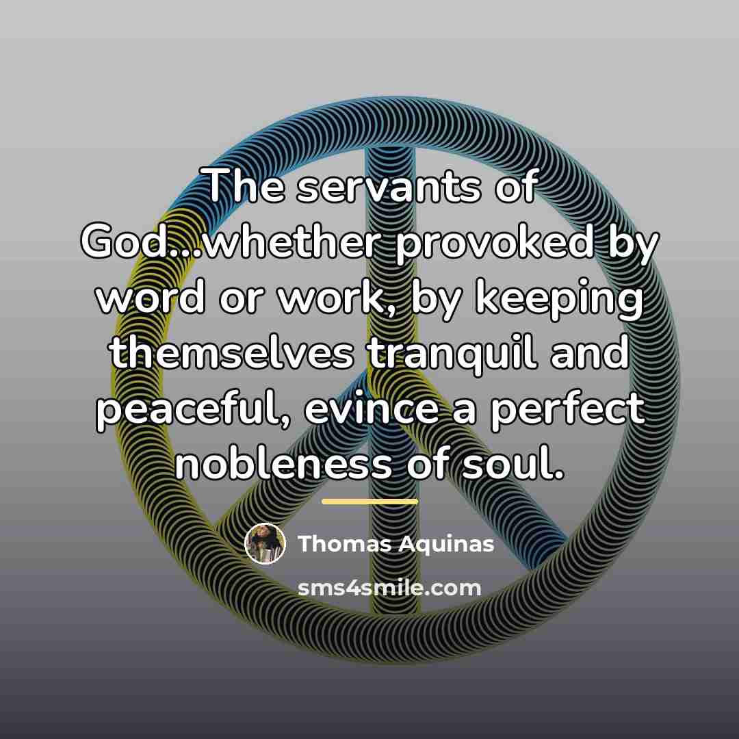 “The servants of God...whether provoked by word or work, by…” quote by Thomas Aquinas