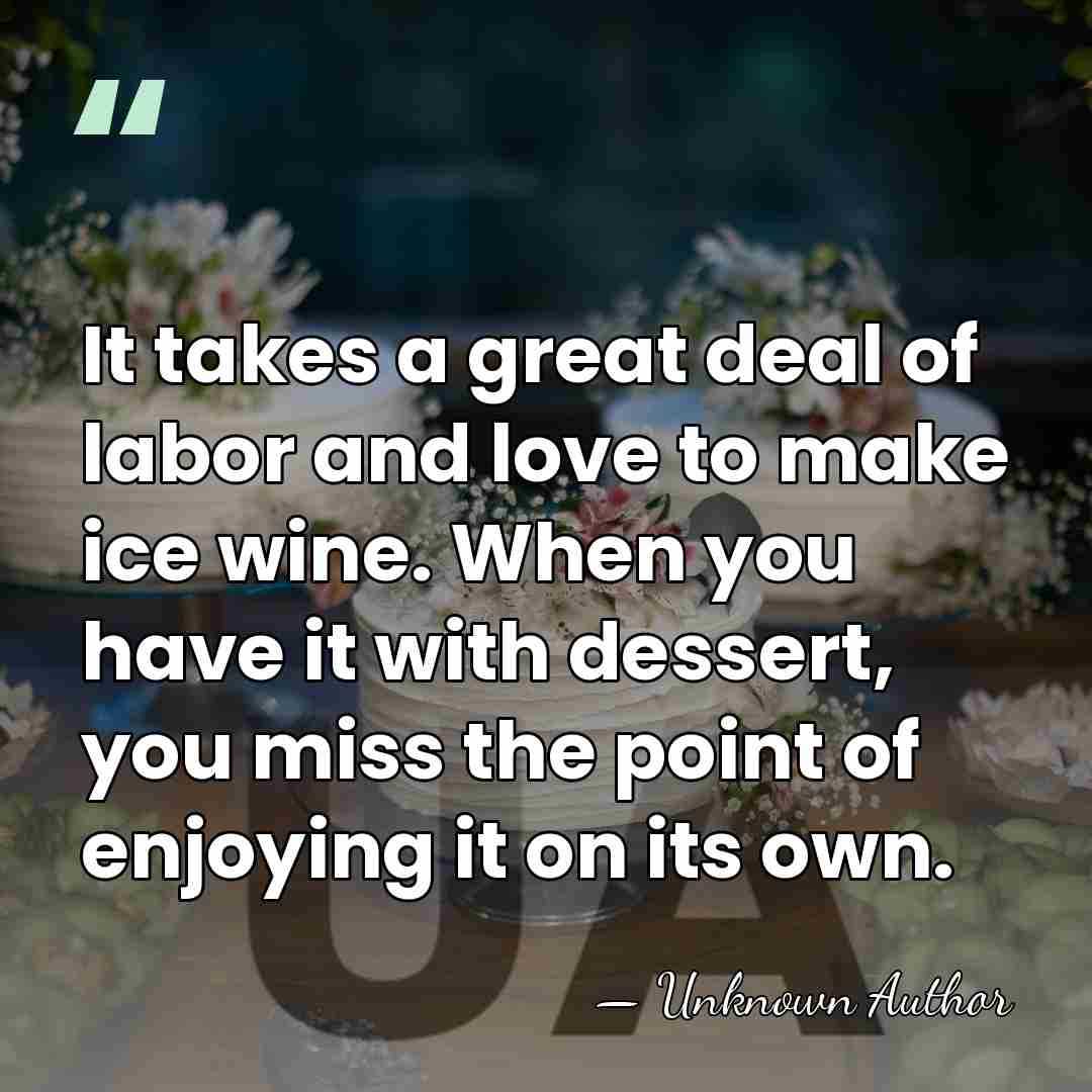 It takes a great deal of labor and love to make ice&hellip; - Unknown Author