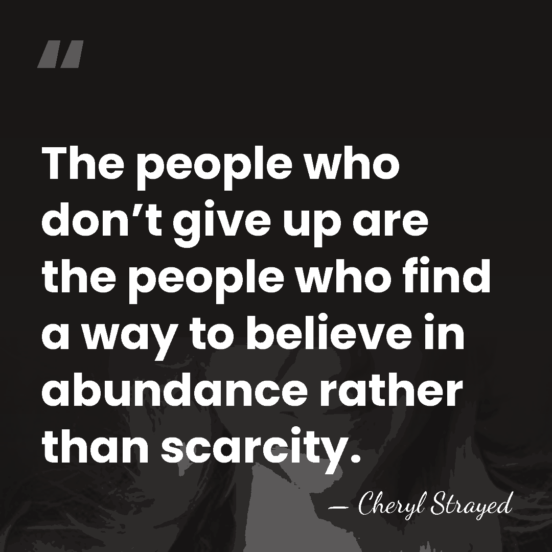 The people who don’t give up are the people who find a&hellip; - Cheryl Strayed