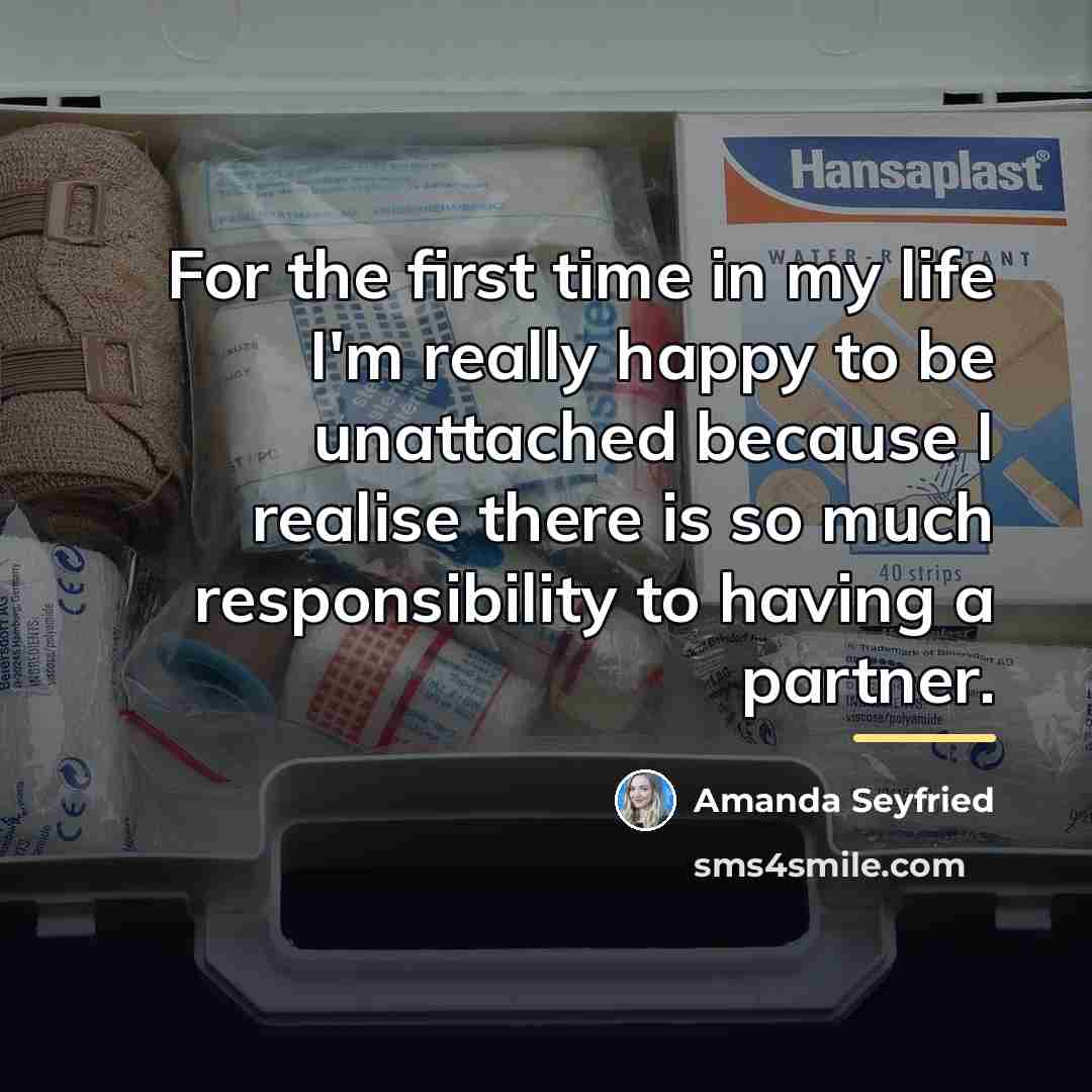 “For the first time in my life I'm really happy…” quote by Amanda Seyfried