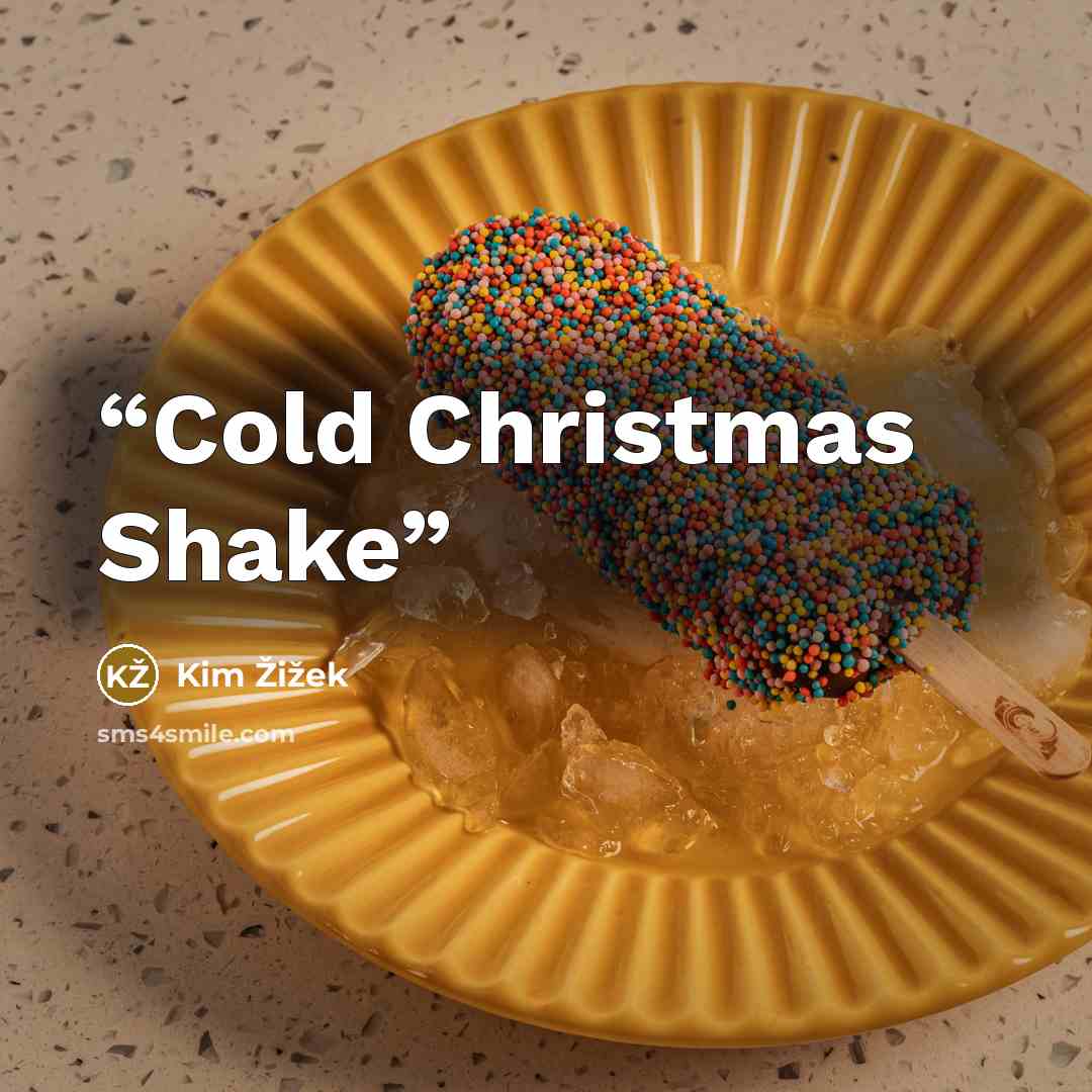 “Cold Christmas Shake” quote by Kim Žižek