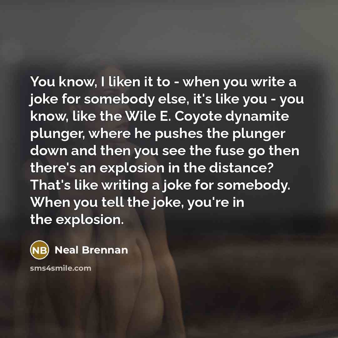 “You know, I liken it to - when you write…” quote by Neal Brennan