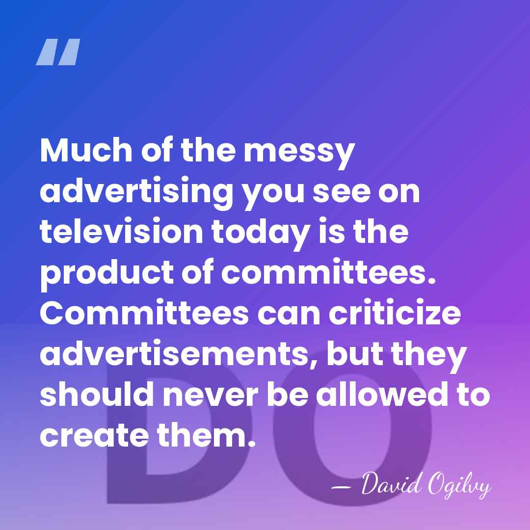 Much of the messy advertising you see on television today is the&hellip; - David Ogilvy