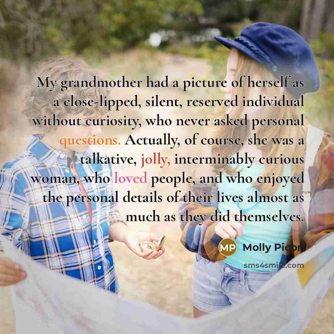 “My grandmother had a picture of herself as a close-lipped,…” quote by Molly Picon