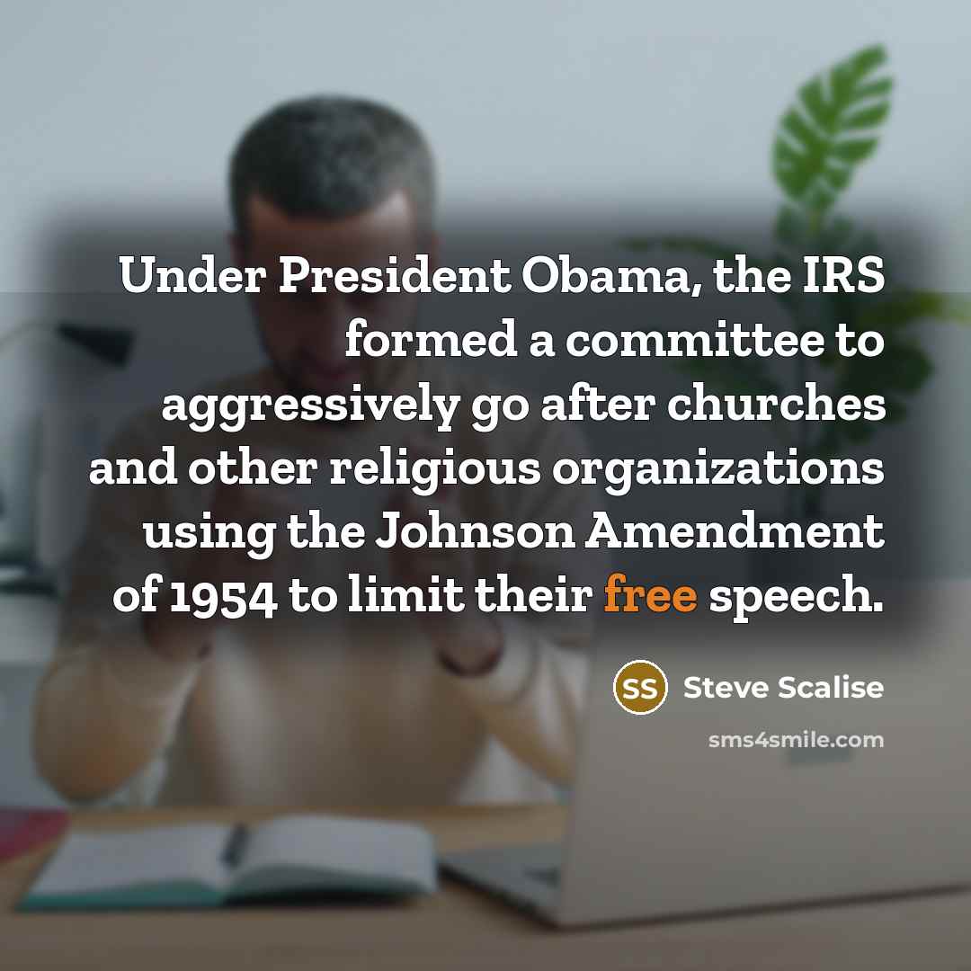 “Under President Obama, the IRS formed a committee to aggressively…” quote by Steve Scalise