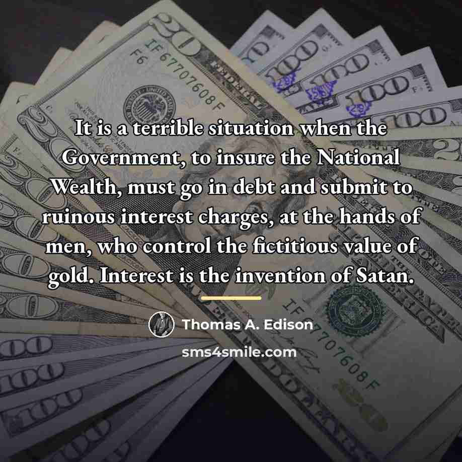 “It is a terrible situation when the Government, to insure…” quote by Thomas A. Edison