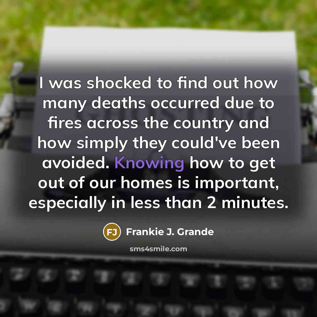 “I was shocked to find out how many deaths occurred…” quote by Frankie J. Grande