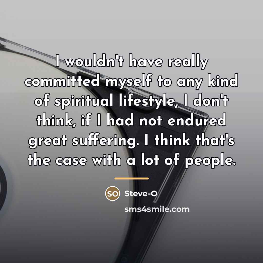 “I wouldn't have really committed myself to any kind of…” quote by Steve-O