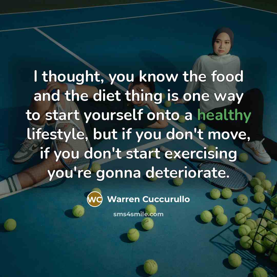 “I thought, you know the food and the diet thing…” quote by Warren Cuccurullo